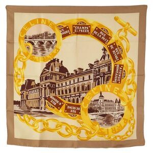 Pre Loved celine Women brown | beige Scarves & Shawls